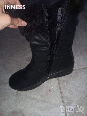 Черни Боти/изкуствена кожа 37 номер , снимка 2 - Дамски боти - 47708674