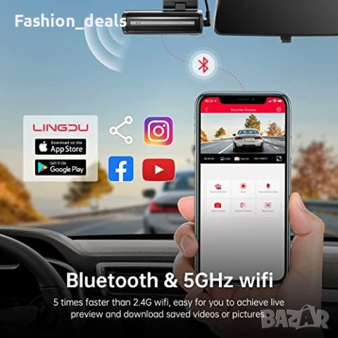 Нова камера за кола автомобил рекордер Dash Cam Видеорегистратор, снимка 7 - Камери - 42156284