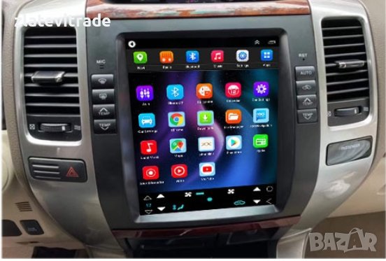 TOYOTA PRADO Land Cruiser 2004 - 2009 VERTICAL Андроид Навигация, снимка 2 - Навигация за кола - 38061343