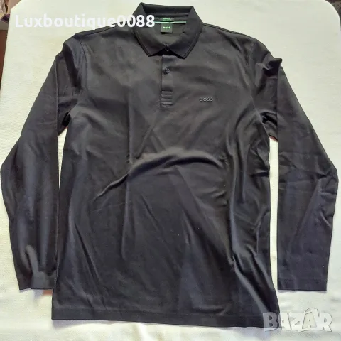 Мъжка тениска с яка Boss XL, снимка 2 - Блузи - 55817737