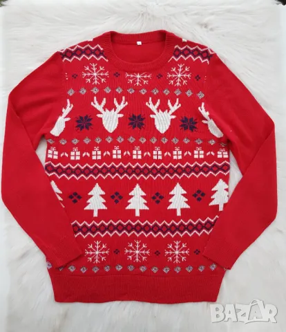 Мъжки Коледен пуловер размер Л, снимка 8 - Пуловери - 48137553