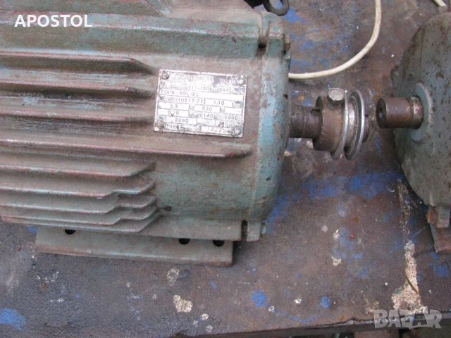 Монофазен Електромотор 1.1кв, снимка 2 - Електродвигатели - 52380861