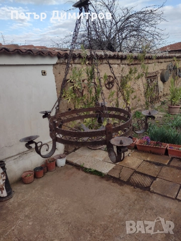 Ръчно кован полилей, снимка 5 - Декорация за дома - 53976421