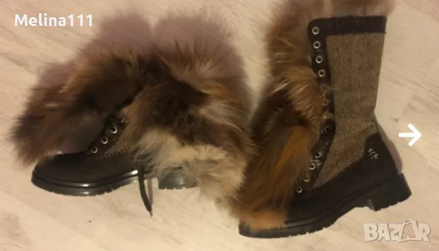 Дамски ботуши Daris Естествен Косъм лисица, снимка 4 - Дамски ботуши - 27422866