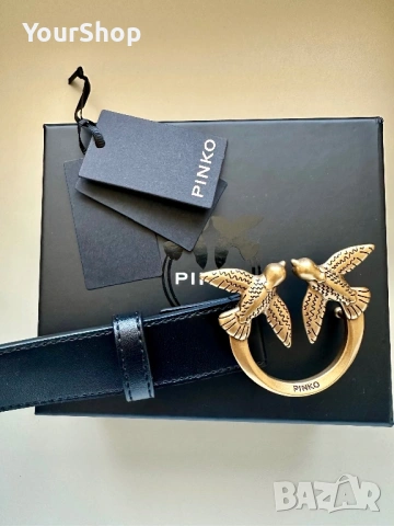 Чисто нова Чанта и колан Pinko Love Mini Icon в черен цвят, снимка 11 - Чанти - 54048571