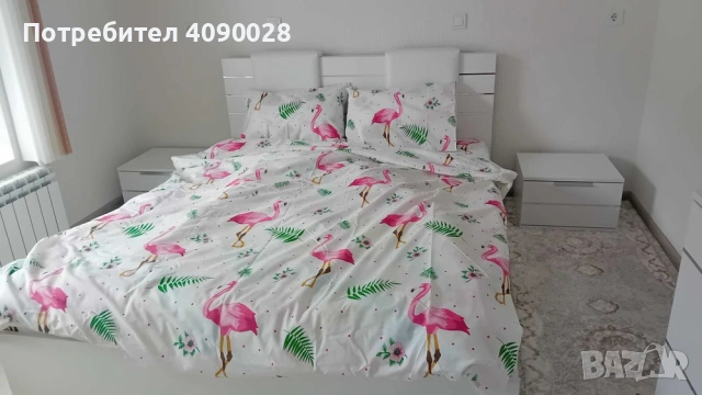 Спално бельо от ранфорс Flamingo, снимка 2 - Спално бельо - 53302118