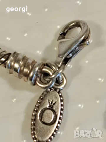сребърна гривна Pandora  с пет талисманчета , снимка 16 - Гривни - 46750710