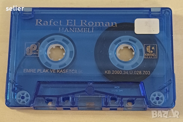 Rafet El Roman ‎– Hanımeli Оригинална касетка Издание 🇹🇷 Turkey 2000г Касетката е в син цвят Състо, снимка 3 - Аудио касети - 52685865
