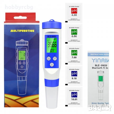 Tестер за измерване на pH, TDS, EC, соленост и температура, bluetooth, снимка 11 - Други - 37006992