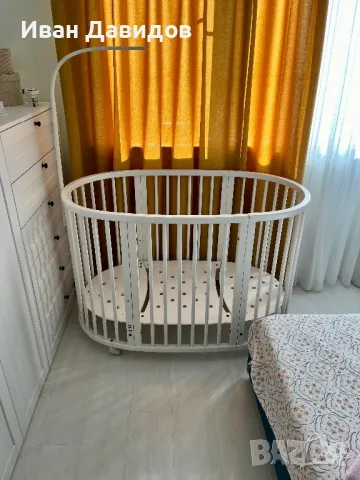 STOKKE Sleepi Детско легло/кошара в деа размера, снимка 1 - Бебешки легла и матраци - 47394148