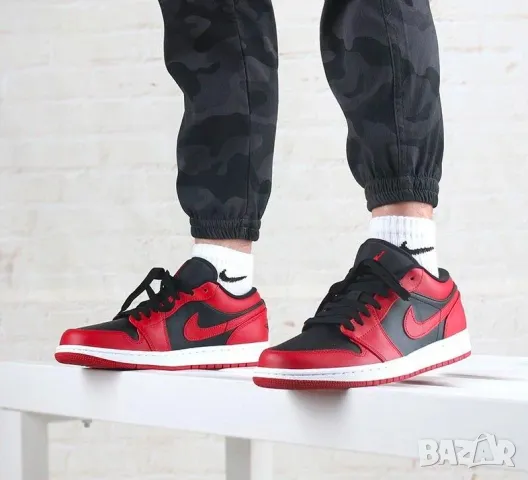 Nike Air Jordan 1 Low GS „Reverse Bred“  номер 39 , снимка 4 - Маратонки - 50178165