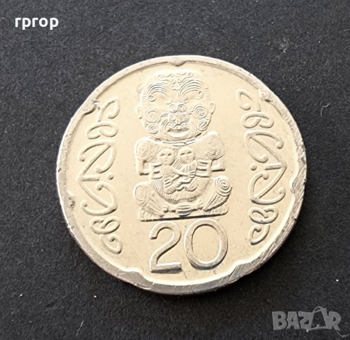 Монета. Нова Зеландия. 20 цента. 2006 година.