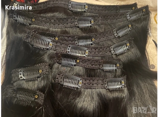 Естествена коса на треси , снимка 2 - Аксесоари за коса - 53990728