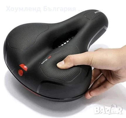 Удобна мека вело седалка за колело със светлоотразител тип стоп, снимка 3 - Аксесоари за велосипеди - 50496436