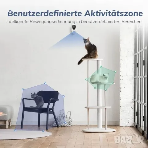 Virtavo Камера за наблюдение Външна батерия WiFi HD, снимка 2 - Камери - 48777030