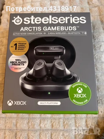 Безжични слушалки SteelSeries - Arctis GameBuds for Xbox, TWS, ANC, черни