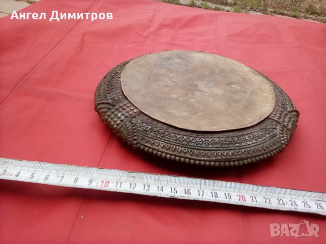 Стар бронзов съд, снимка 5 - Антикварни и старинни предмети - 29086010