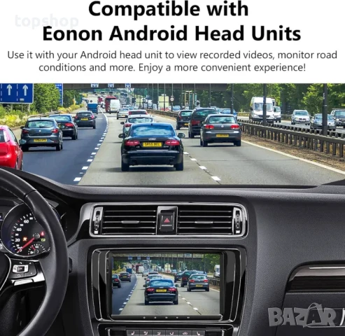 НОВА 2024 Eonon 720P HD Dash Camera, 360° регулируем ъгъл, съвместим с Eonon Android уредби - A100, снимка 6 - Аксесоари и консумативи - 50501840