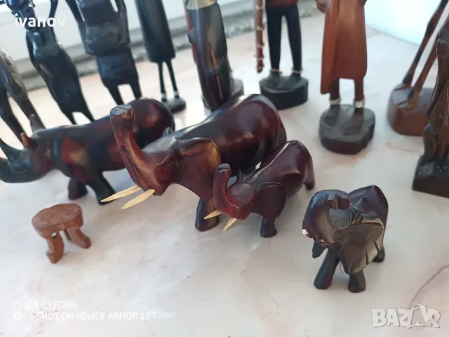 Африкански абаносови фигурки, снимка 4 - Статуетки - 56064174
