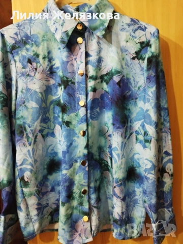 Дамска риза,Л,свежи цветове