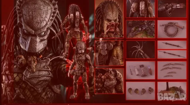 Hot Toys MMS443 -Хот Тойс Пришълец срещу Хищник: Реквием - Тежко въоръжен е Вълкът Хищник, снимка 3 - Колекции - 55963898