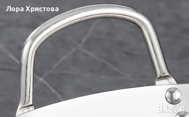 Желязна уок тенджера с двойни уши от неръждаема стомана с кръгло дъно, снимка 7 - Съдове за готвене - 48490960