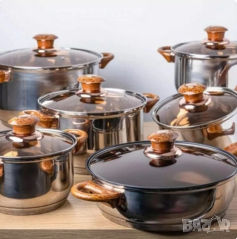 Комплект тенджери , снимка 2 - Съдове за готвене - 53266972