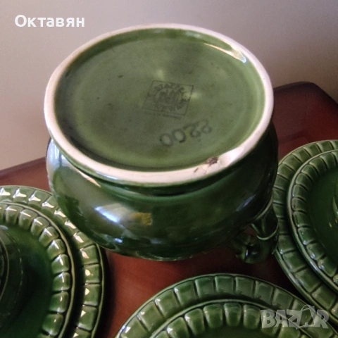 Керамичен сервиз за чай,19 части, снимка 3 - Сервизи - 53278921