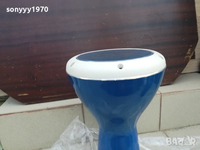 BLUE BASS-СИНЯ ГОЛЯМА ТАРАМБУКА ОТ СИРИЯ 41Х26СМ 2808251200, снимка 3 - Ударни инструменти - 51520958