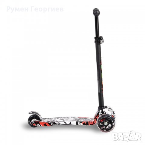 Детска алуминиева тротинетка Rapture черен, снимка 5 - Скутери и тротинетки - 34980245