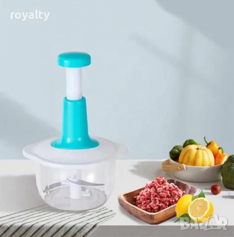 Механичен кухненски чопър - Лесно и бързо рязане без усилие, снимка 7 - Други - 49052851