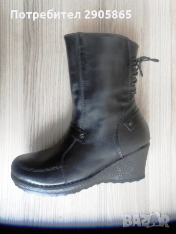 Нови кожени български боти, снимка 3 - Дамски боти - 31829762
