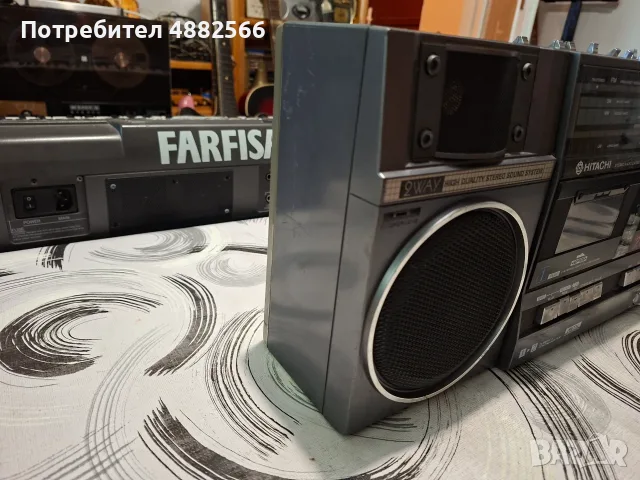 Касетофон Хитачи, снимка 4 - Радиокасетофони, транзистори - 56339473