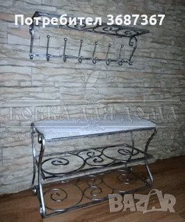 Закачалки , стойки за обувки и портманта от ковано желязо, снимка 9 - Закачалки - 40262537