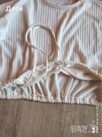 РАЗПРОДАЖБА къса блузка на Zara, снимка 4 - Корсети, бюстиета, топове - 33941600