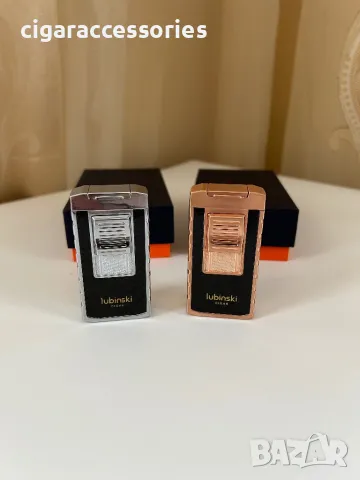 Запалка Lubinski с двоен пламък и вграден пънч, снимка 2 - Запалки - 49931359