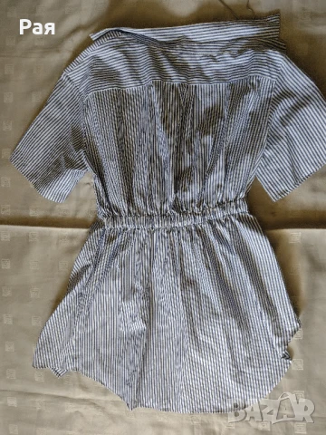 Зара/Zara елегантна риза с къс ръкав, снимка 8 - Ризи - 50739061