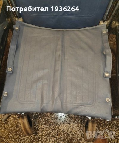 Запазена сгъваема рингова инвалидна количка със сваляеми подлакътници, снимка 6 - Инвалидни колички - 44366856