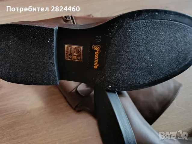 Нови ботуши, кафеви изкуствена кожа, , снимка 3 - Дамски ботуши - 55790877