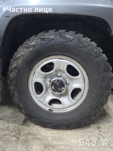4 броя гуми 235/75/15 Kumho с джанти 5х139.7 за фероза, витара, джимни,нива, снимка 12 - Гуми и джанти - 52535586