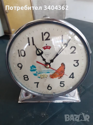 Стар китайски анимиран часовник будилник кокошка с пиленца, снимка 3 - Антикварни и старинни предмети - 50953830