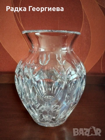 Кристална ваза, снимка 2 - Декорация за дома - 51347410