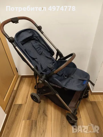 Продавам бебешка Количка с кош за новородено Cybex Melio и столче за кола с база Cybex Cloud Z