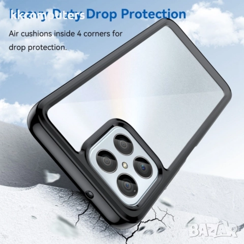 Honor 70 Lite Силиконов Калъф Anti-drop TPU + Acrylic и Протектор