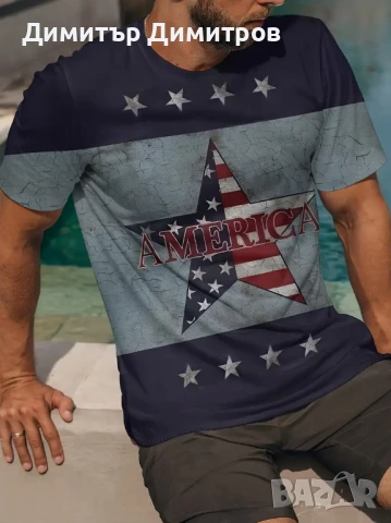 Тениски летни,модерни с двустранен  3 D принт.Размер L 50 - 10 лв,3 за 25лв