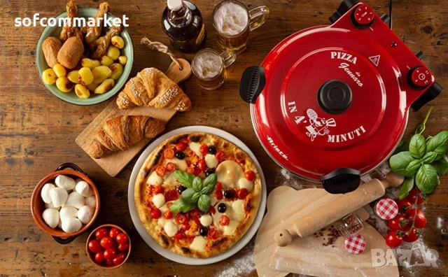 Пещ за пици Ariete Pizza 919 домашна фурна за пица, 400°C, 33cm