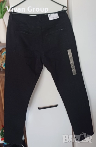 НОВИ Черни мъжки дънки W30, снимка 5 - Дънки - 52491877