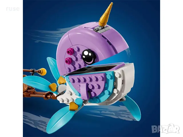 НОВИ! LEGO® DREAMZzz™ 71472 2в1 Нарвалът на Изи Балон с горещ въздух, снимка 6 - Конструктори - 49514263