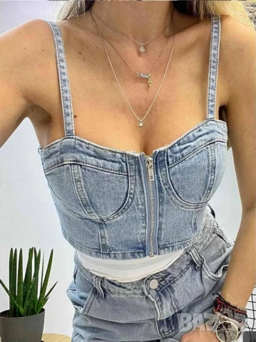 бюстие деним 