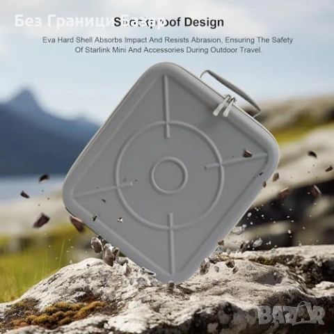 Нов Защитен калъф Starlink Mini EVA органайзер водоустойчива чанта куфар с презрамка, снимка 6 - Други стоки за дома - 54057376